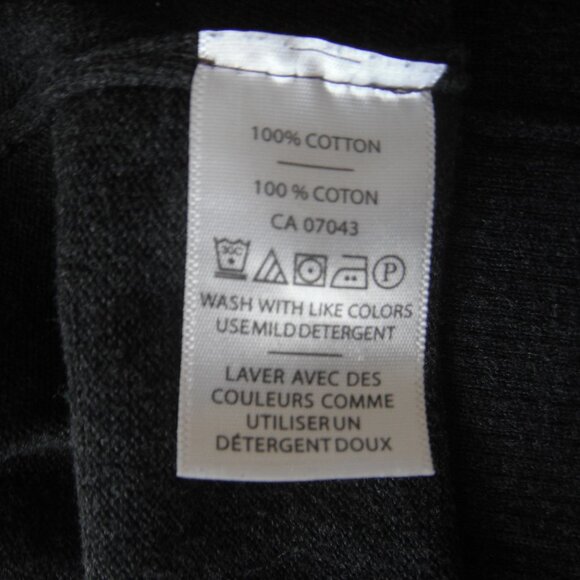 Refectory London Men Gray Black Knit Sweater Size XL 100% Cotton - Picture 7 of 7